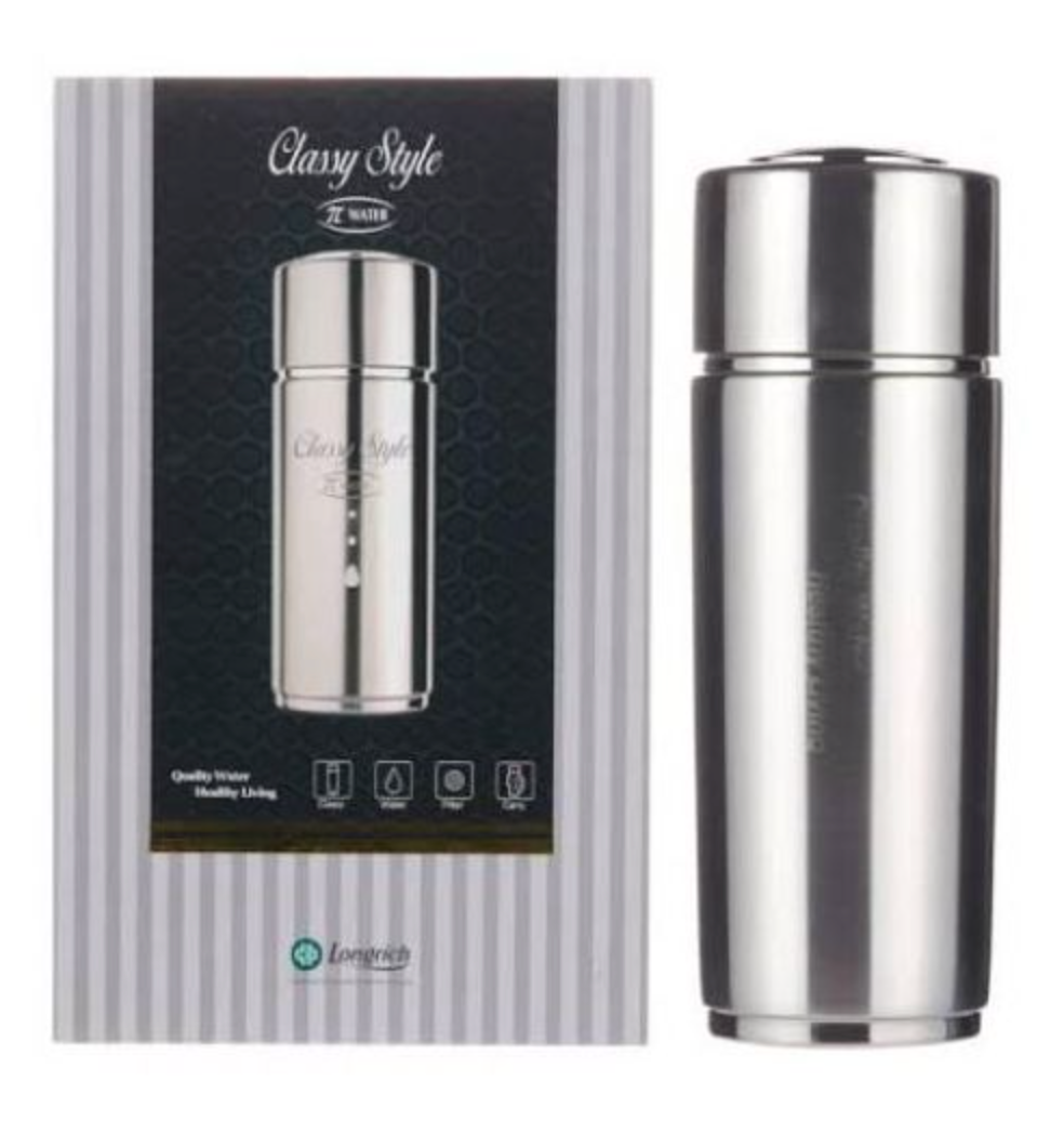 Longrich Classy Style Alkaline Energy Pi Water Bottle (Stainless steel)