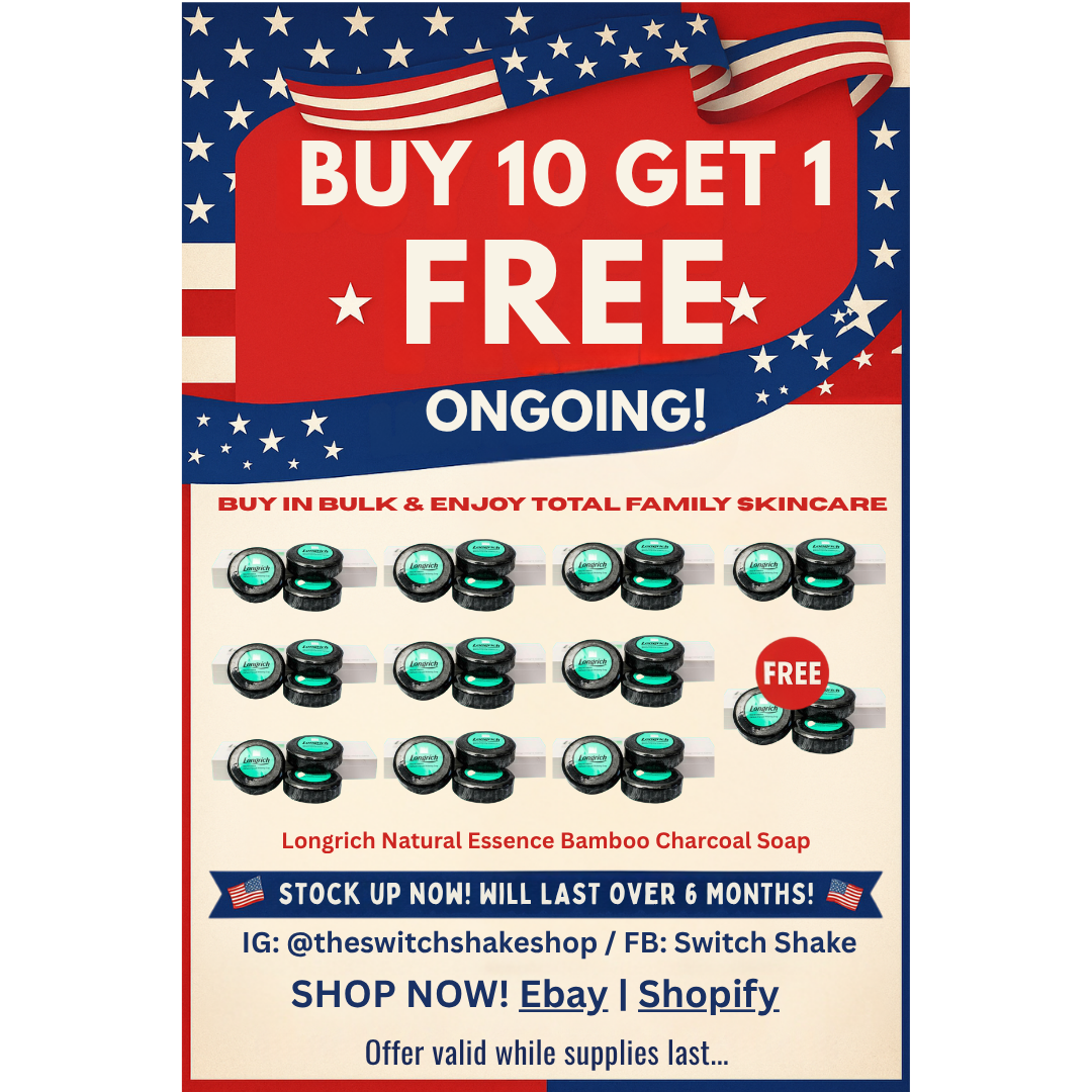 Longrich Bamboo Charcoal Soap - 10+1 pack