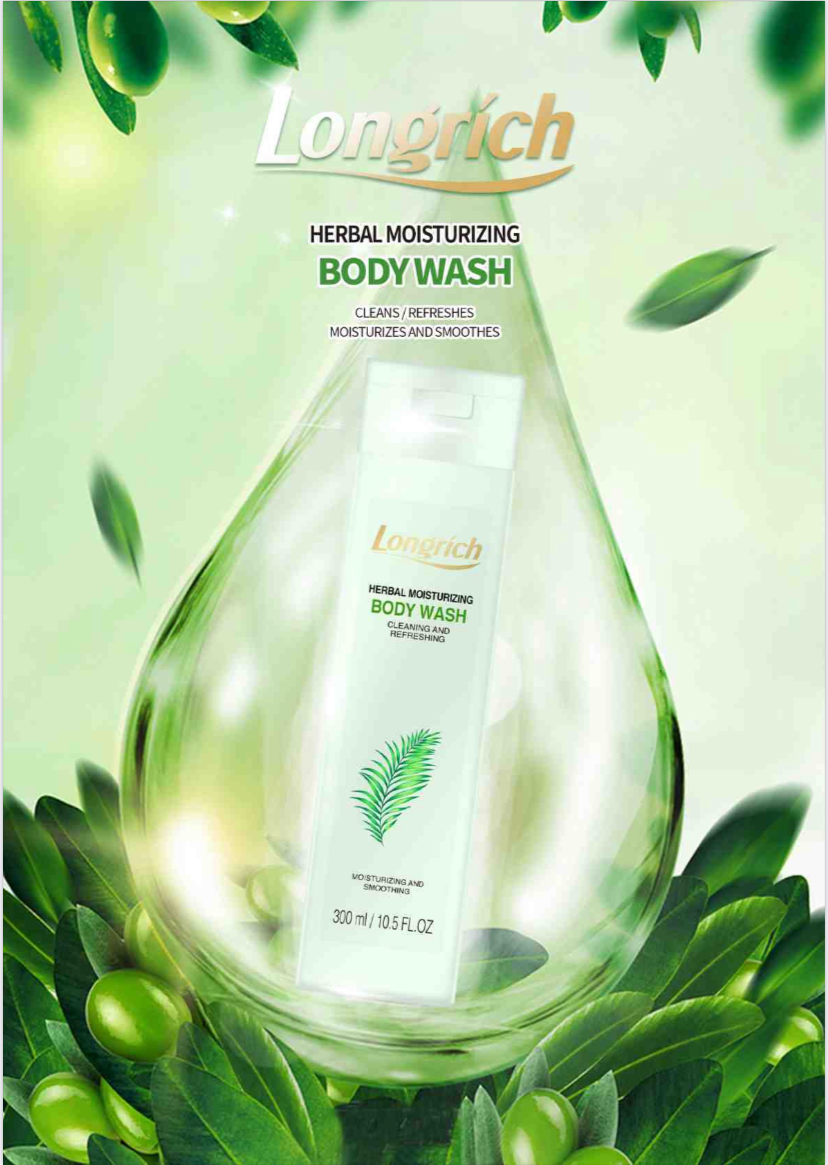 Longrich Herbal Body Wash Soap free 10.5 FL. OZ (300mL)
