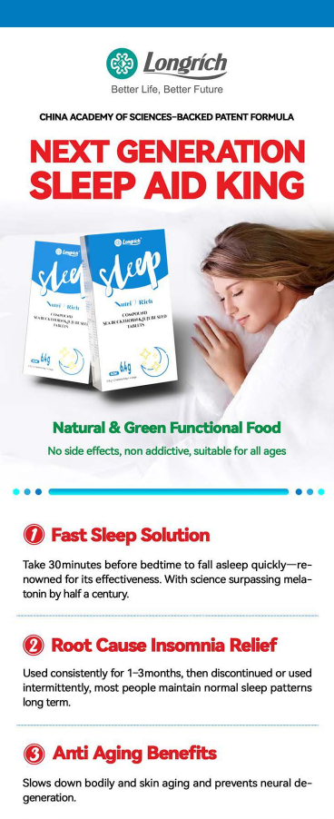 Longrich Sleep Compound Sea Buckthorn & Jujube Seed Tablets - 2 packs
