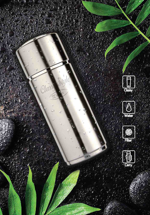 Longrich Classy Style Alkaline Energy Pi Water Bottle (Stainless steel)