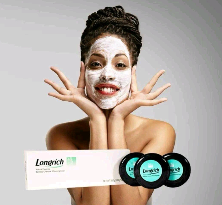 Longrich Natural Essence Bamboo Charcoal Nourishing Soap - 3 Bars