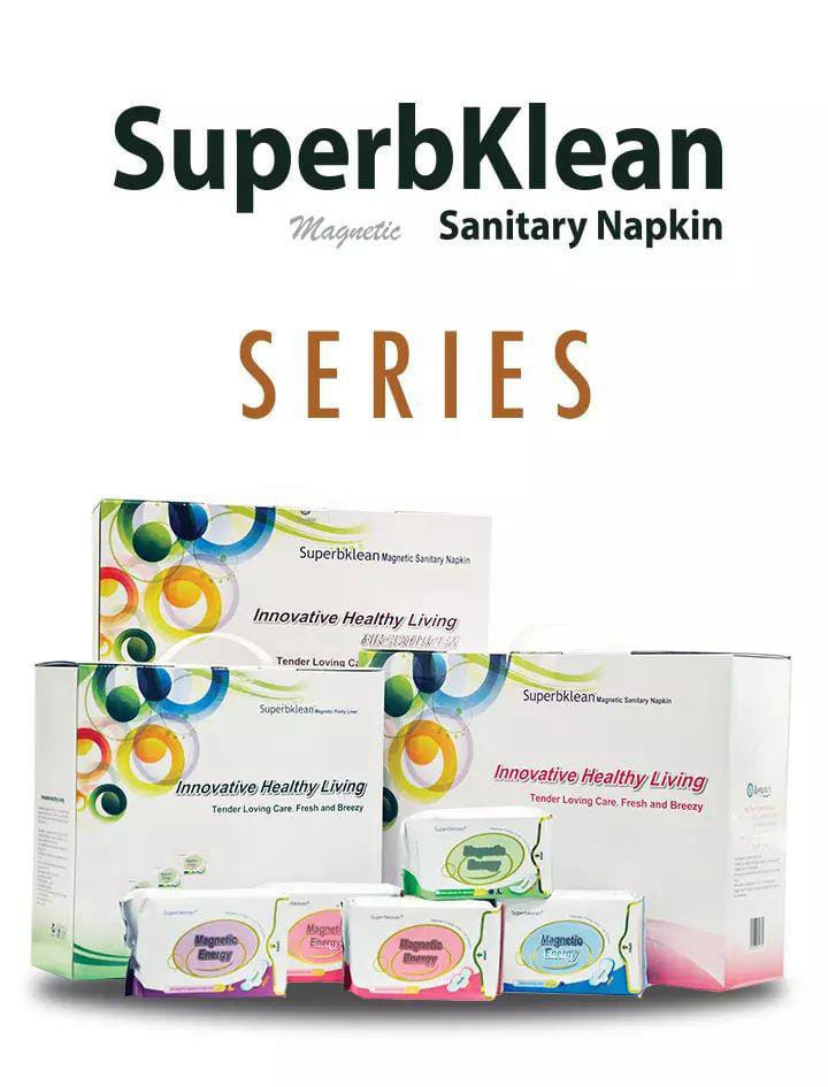 Longrich Superbklean Magnetic Sanitary Napkin (Heavy Flow /Night Use) - 2 packs