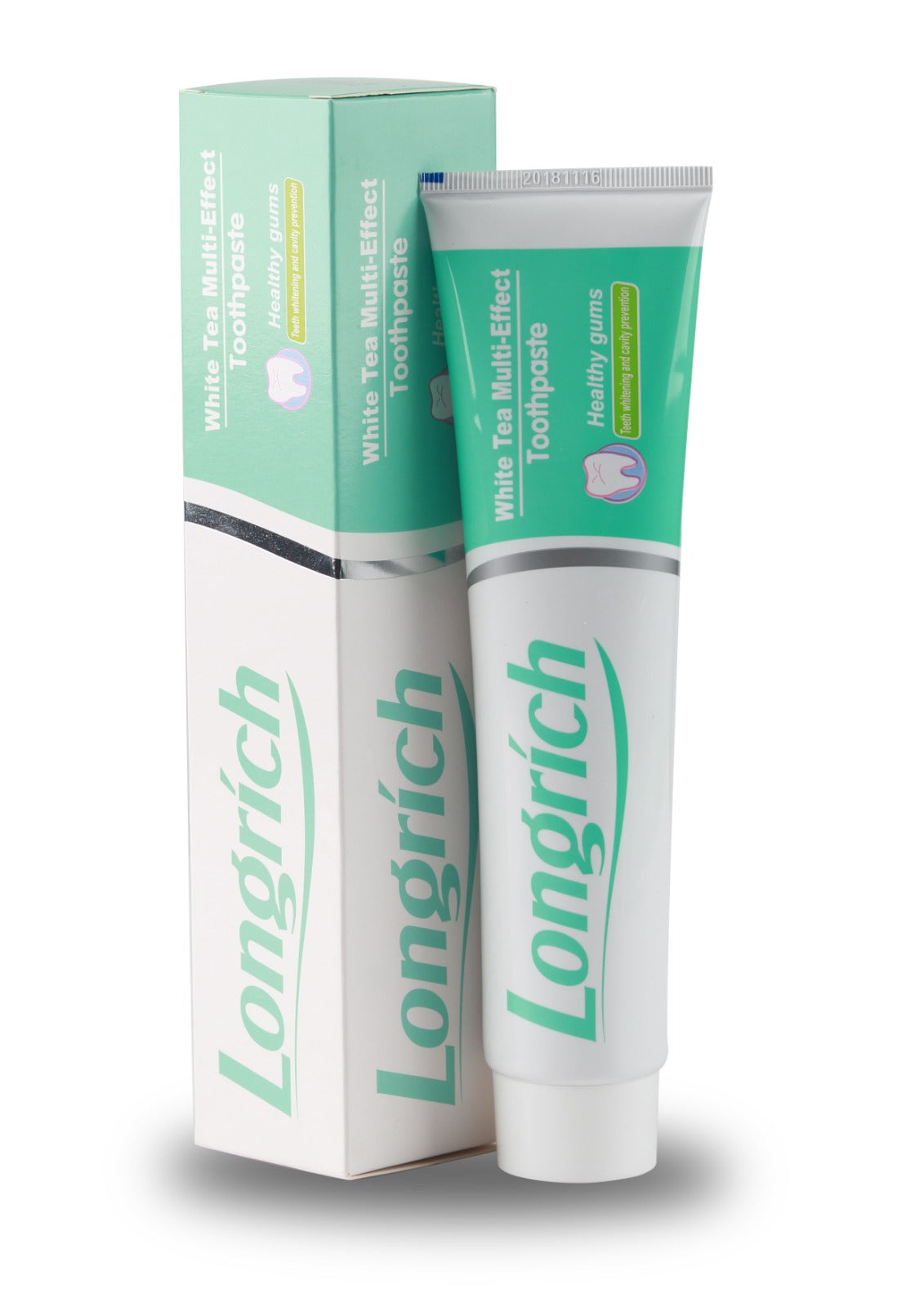 Longrich White Tea, Fluoride Free, Deep Cleaning Toothpaste 200g - 2 Value Pack